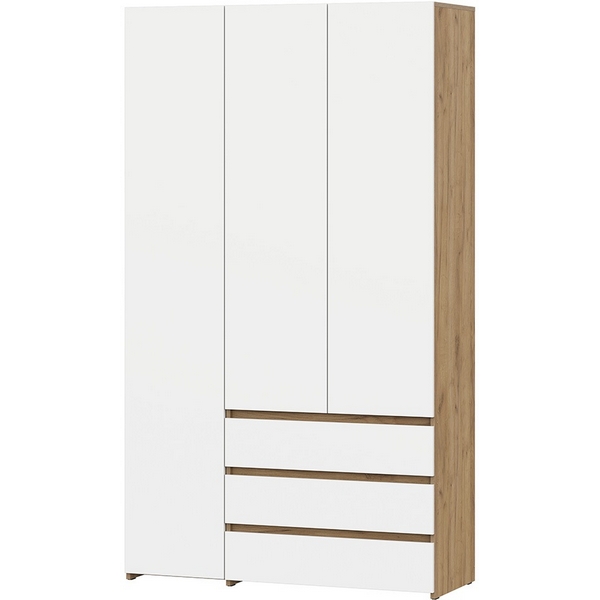 

Шкаф трехстворчатый Арника Некст 1, Дуб золотой, Белый, Темное дерево;белый, Нэкст 1 00-00196751