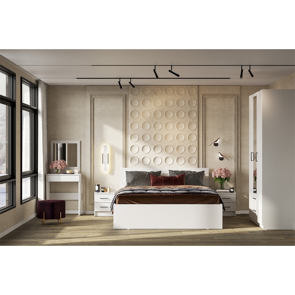 

Спальня Арника Бали. Комплект 1, Белый, Бали Н00185448