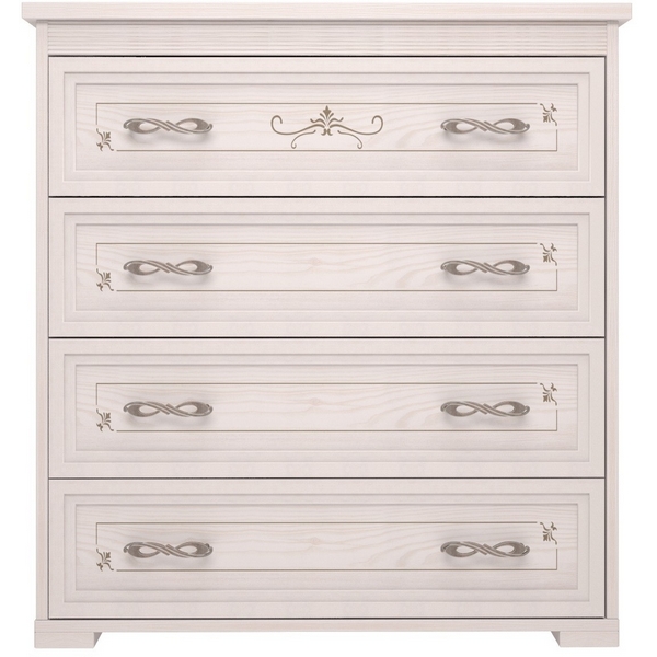 Изображение товара Комод Арника Афродита 04 в стиле прованс серый 88х83х50 см