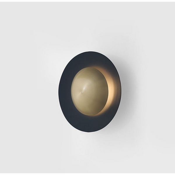 

Настенный светильник светодиодный Aromas del Campo Coss A1203/40 Matt Black + Diffuser 25 cm Matt Brass, Черный, Coss A1203/40 Matt Black + Diffuser 25 cm Matt Brass