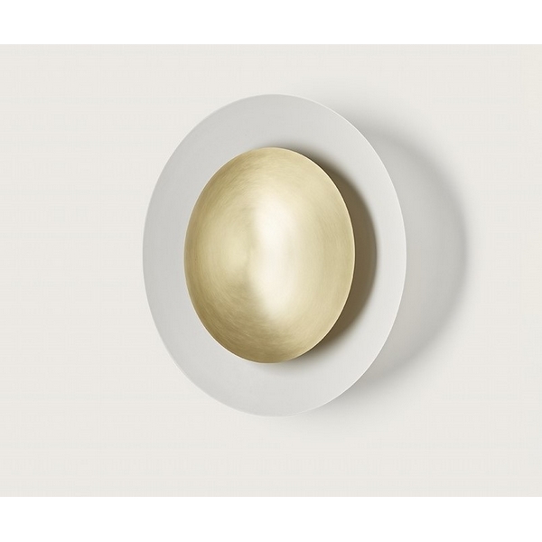 

Настенный светильник светодиодный Aromas del Campo Coss A1203/40 Matt White + Diffuser 25 cm Matt Brass, Белый, Coss A1203/40 Matt White + Diffuser 25 cm Matt Brass