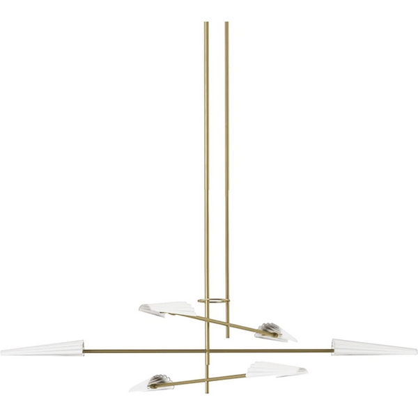 

Потолочная люстра на штанге Aromas del Campo Bion C1306/6 Aged Gold / Textured Matt White, Белый, Bion C1306/6 Aged Gold / Textured Matt White