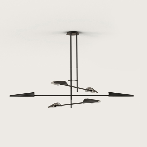 

Потолочная люстра на штанге Aromas del Campo Bion C1306/6 Textured Matt Black, Черный, Bion C1306/6 Textured Matt Black