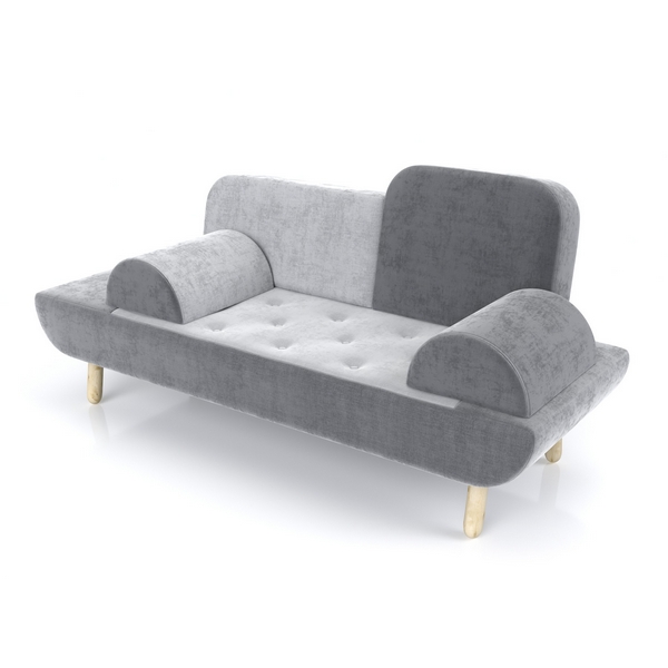 

Диван Arsko Леда серый вельвет, Леда 19171