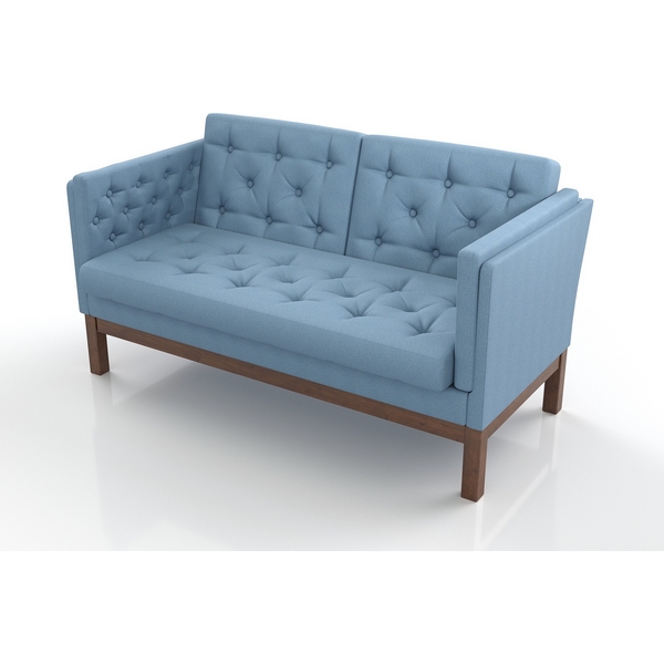 

Диван Arsko Айверс М орех голубая рогожка, Голубой, Айверс 19678