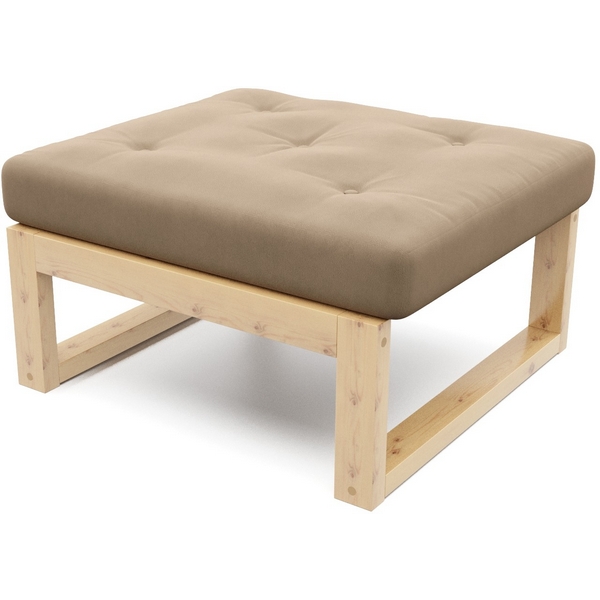 

Пуф Arsko Амбер сосна бежевый велюр, Амбер 21857