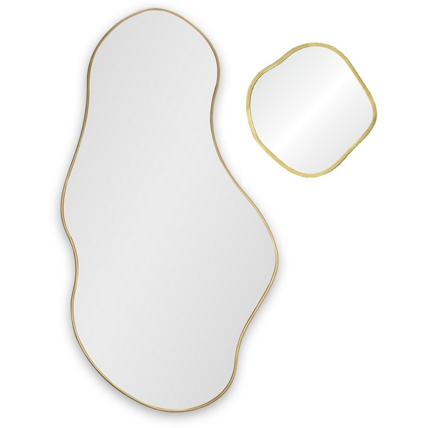 Изображение товара Lake Panno Gold Сет из 2-х зеркал 58*110 см, ?41 см Art-Zerkalo SM122GL 13855