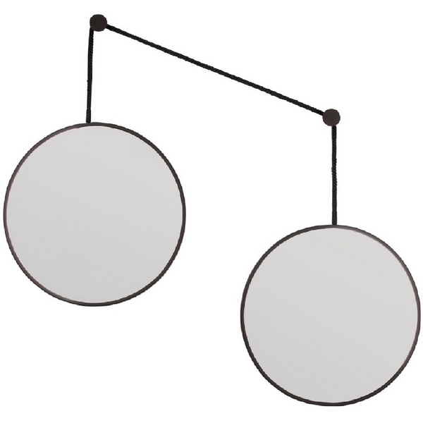 Изображение товара Balance M Black 2 зеркала по 40см на черном шнуре Art-Zerkalo SM201BL 13881 Изображение товара Balance M Black 2 зеркала по 40см на черном шнуре Art-Zerkalo SM201BL 13881