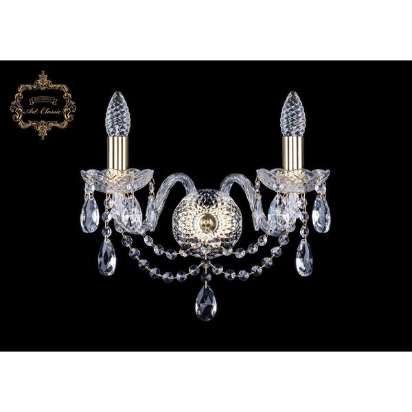 Изображение товара Хрустальное бра Art Classic 45271 10.12.2.141.Gd.Sp подсвечник с подвесками