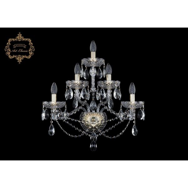 

Хрустальное бра Art Classic 44501 10.21.2+2+1.200.XL.Gd.Sp подсвечник, Золото, 11.21 10.21.2+2+1.200.XL.Gd.Sp