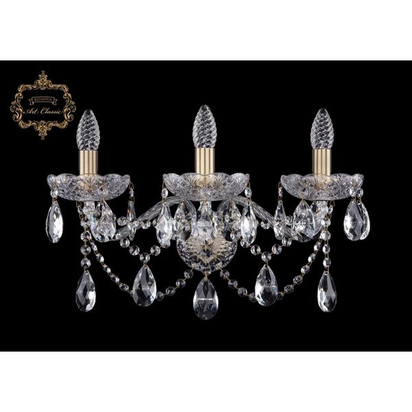 

Хрустальное бра Art Classic 44501 10.21.3.200.XL.Br.Sp подсвечник с подвесками, Бронза, 11.21 10.21.3.200.XL.Br.Sp
