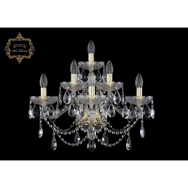 

Хрустальное бра Art Classic 45962 10.25.3+2+1.220.XL.Gd.Sp, Золото, 11.25 10.25.3+2+1.220.XL.Gd.Sp