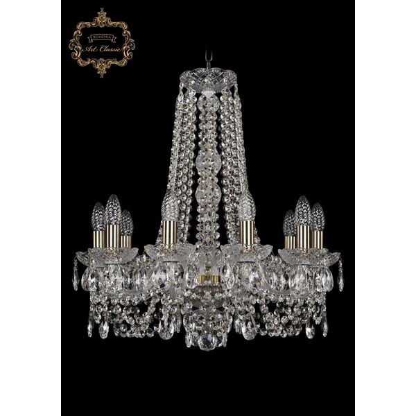 

Хрустальная подвесная люстра Art Classic 45241 11.11.10.195.h-63.Br.Sp, Прозрачный, 11.11 11.11.10.195.h-63.Br.Sp