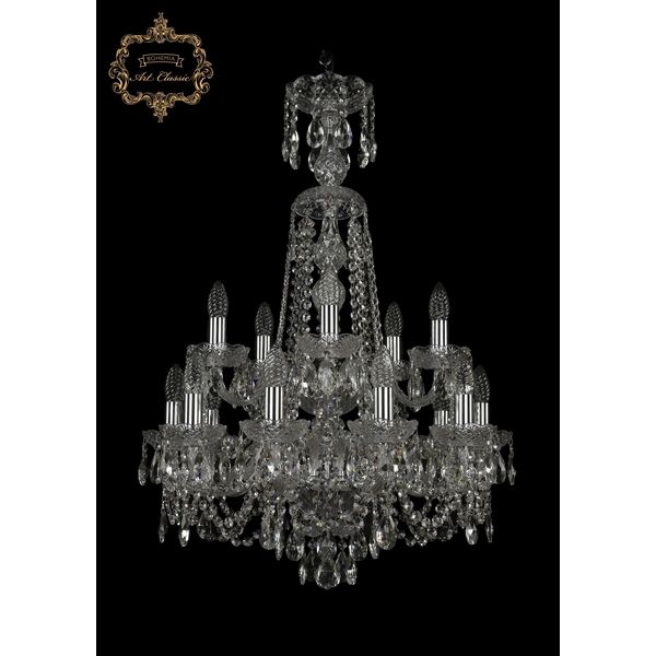 

Хрустальная подвесная люстра Art Classic 45241 11.11.10+5.195.2d.XL-85.Cr.Sp подсвечник, Прозрачный, 11.11 11.11.10+5.195.2d.XL-85.Cr.Sp