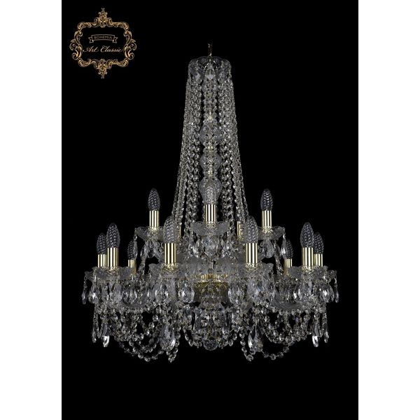 

Хрустальная подвесная люстра Art Classic 45241 11.11.10+5.240.h-80.Gd.Sp подсвечник, Прозрачный, 11.11 11.11.10+5.240.h-80.Gd.Sp