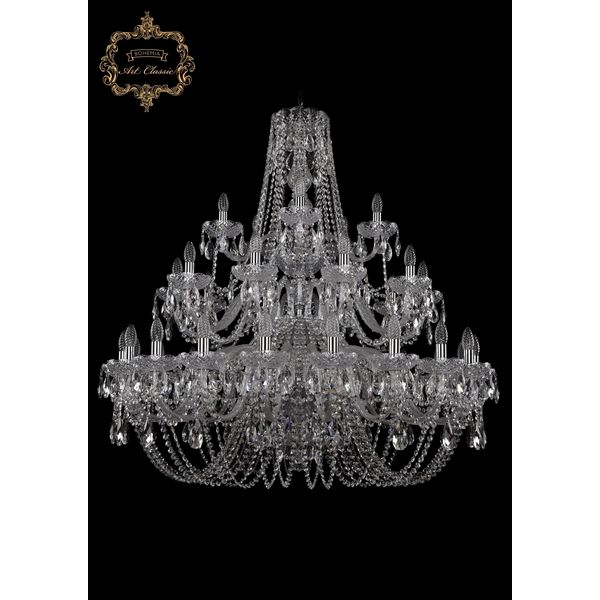 

Хрустальная подвесная люстра Art Classic 45241 11.11.20+10+5.400.3d.Cr.Sp подсвечник, Прозрачный, 11.11 11.11.20+10+5.400.3d.Cr.Sp
