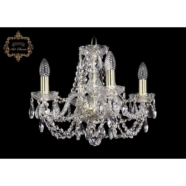 

Хрустальная подвесная люстра Art Classic 45241 11.11.4.141.Gd.Sp подсвечник, Прозрачный, 11.11 11.11.4.141.Gd.Sp