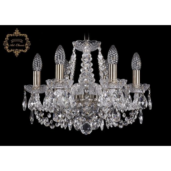 

Хрустальная подвесная люстра Art Classic 45241 11.11.6.141.Br.Sp подсвечник, Прозрачный, 11.11 11.11.6.141.Br.Sp