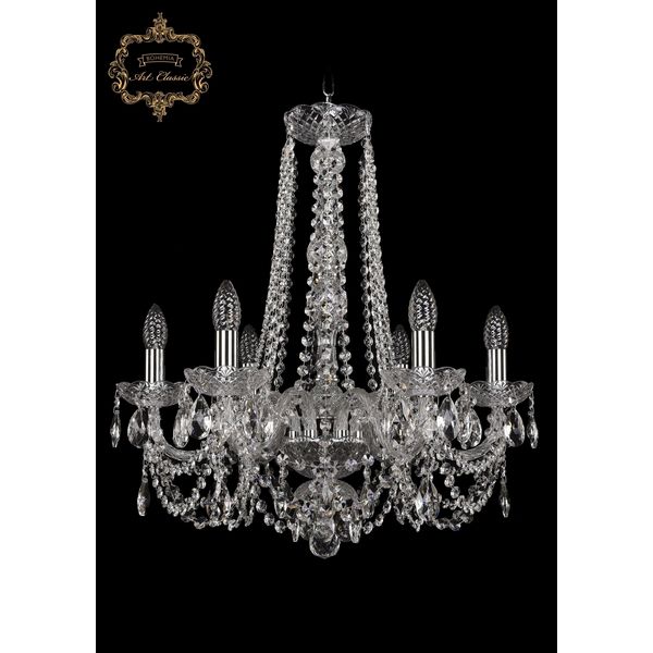 

Хрустальная подвесная люстра Art Classic 45241 11.11.6.195.h-63.Cr.Sp, Прозрачный, 11.11 11.11.6.195.h-63.Cr.Sp