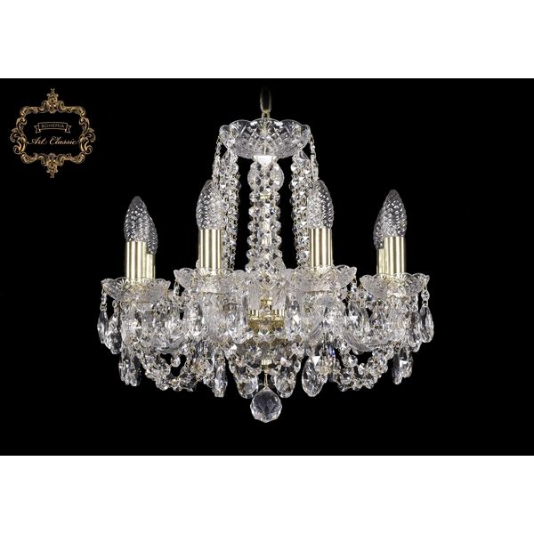 

Хрустальная подвесная люстра Art Classic 45241 11.11.8.141.Gd.Sp подсвечник, Прозрачный, 11.11 11.11.8.141.Gd.Sp