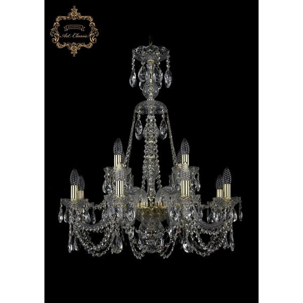 

Хрустальная подвесная люстра Art Classic 45241 11.11.8+4.240.XL-78.Gd.Sp, Прозрачный, 11.11 11.11.8+4.240.XL-78.Gd.Sp