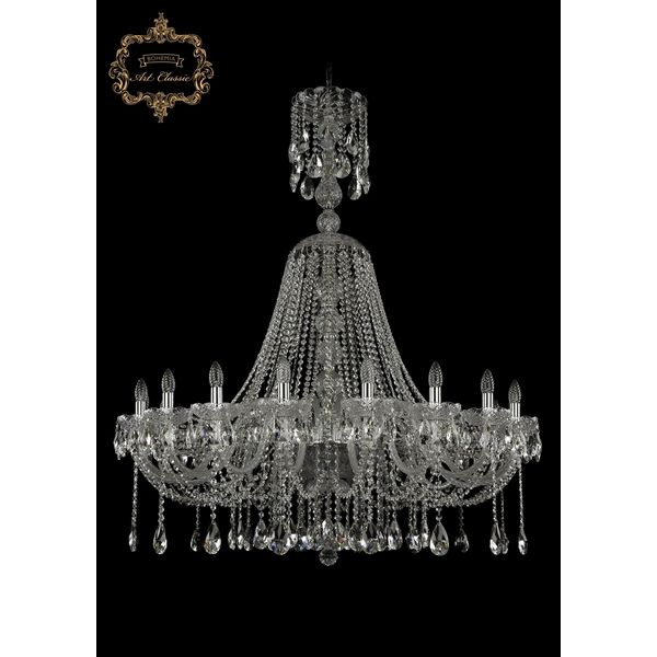 

Хрустальная подвесная люстра Art Classic 45271 11.12.18.400.XL-136.Cr.Sp, Прозрачный, 11.12 11.12.18.400.XL-136.Cr.Sp