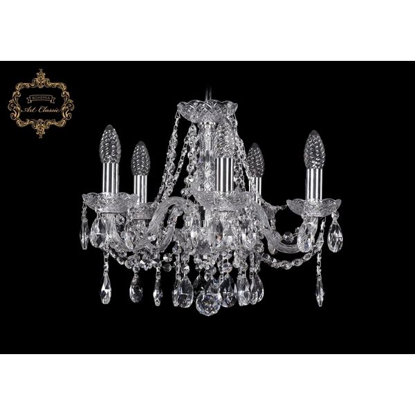 

Хрустальная подвесная люстра Art Classic 45271 11.12.5.141.Cr.Sp подсвечник, Прозрачный, 11.12 11.12.5.141.Cr.Sp