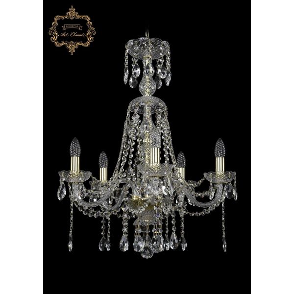 

Хрустальная подвесная люстра Art Classic 45271 11.12.5.195.XL-68.Gd.Sp, Прозрачный, 11.12 11.12.5.195.XL-68.Gd.Sp