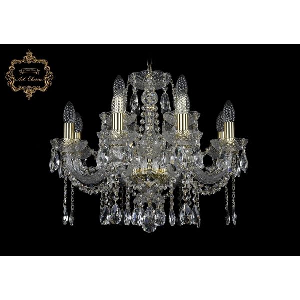 

Хрустальная подвесная люстра Art Classic 45271 11.12.8+4.195.Gd.Sp подсвечник, Прозрачный, 11.12 11.12.8+4.195.Gd.Sp