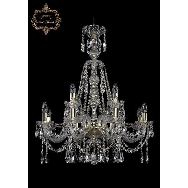 

Хрустальная подвесная люстра Art Classic 45271 11.12.8+4.240.XL-82.Gd.Sp, Прозрачный, 11.12 11.12.8+4.240.XL-82.Gd.Sp