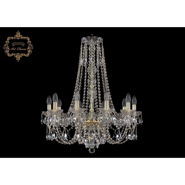 

Хрустальная подвесная люстра Art Classic 44501 11.21.10.220.h-74.Gd.Sp, Прозрачный, 11.21 11.21.10.220.h-74.Gd.Sp