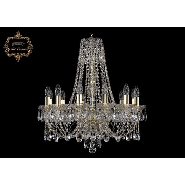 

Хрустальная подвесная люстра Art Classic 44501 11.21.12.200.h-63.Gd.Sp, Прозрачный, 11.21 11.21.12.200.h-63.Gd.Sp