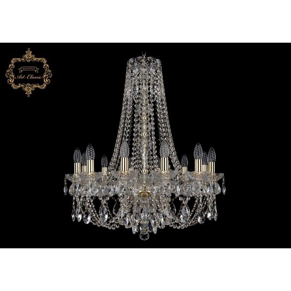 

Хрустальная подвесная люстра Art Classic 44501 11.21.12.220.h-74.Gd.Sp, Прозрачный, 11.21 11.21.12.220.h-74.Gd.Sp