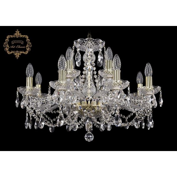

Хрустальная подвесная люстра Art Classic 44501 11.21.8+4.220.Gd.Sp, Прозрачный, 11.21 11.21.8+4.220.Gd.Sp