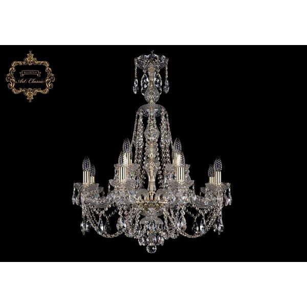 

Хрустальная подвесная люстра Art Classic 44501 11.21.8+4.220.XL-82.Gd.Sp, Прозрачный, 11.21 11.21.8+4.220.XL-82.Gd.Sp