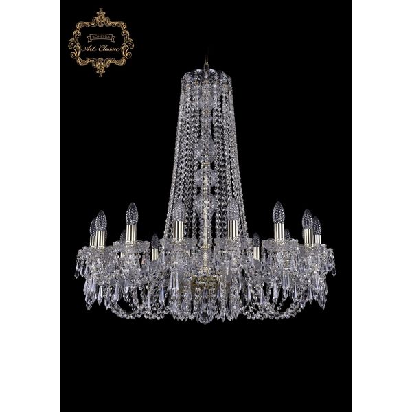 

Хрустальная подвесная люстра Art Classic 45231 11.23.16.300.h-86.Gd.Dr, Прозрачный, 11.23 11.23.16.300.h-86.Gd.Dr