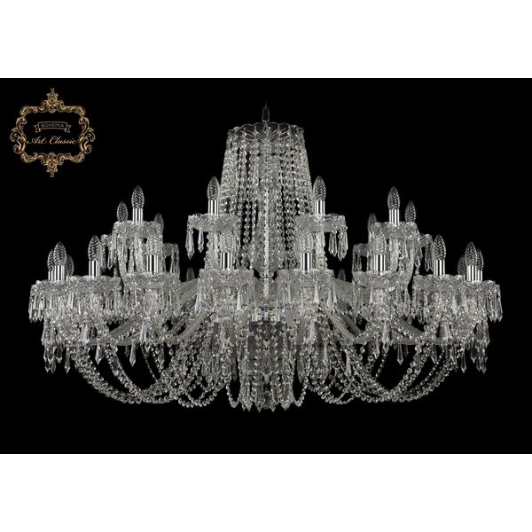 

Хрустальная подвесная люстра Art Classic 45231 11.23.20+10.460.Cr.Dr подсвечник, Прозрачный, 11.23 11.23.20+10.460.Cr.Dr