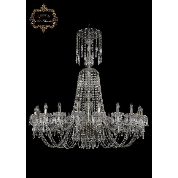 

Хрустальная подвесная люстра Art Classic 45231 11.23.20.460.XL-136.Br.Dr подсвечник, Прозрачный, 11.23 11.23.20.460.XL-136.Br.Dr
