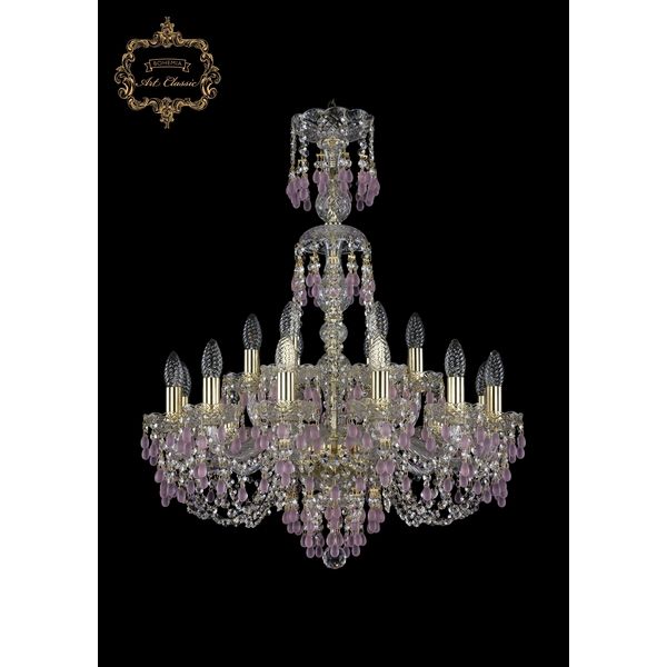 

Хрустальная подвесная люстра Art Classic 45597 11.24.12+6.220.XL-78.Gd.V7010, Прозрачный, 11.24 11.24.12+6.220.XL-78.Gd.V7010