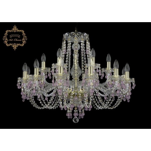 

Хрустальная подвесная люстра Art Classic 45597 11.24.12+6.300.Gd.V7010 подсвечник, Прозрачный, 11.24 11.24.12+6.300.Gd.V7010