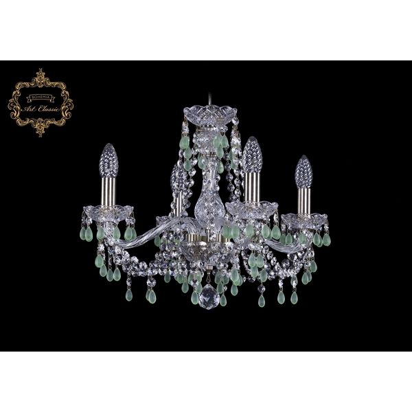 

Хрустальная подвесная люстра Art Classic 45597 11.24.4.165.Br.V5001 подсвечник, Прозрачный, 11.24 11.24.4.165.Br.V5001