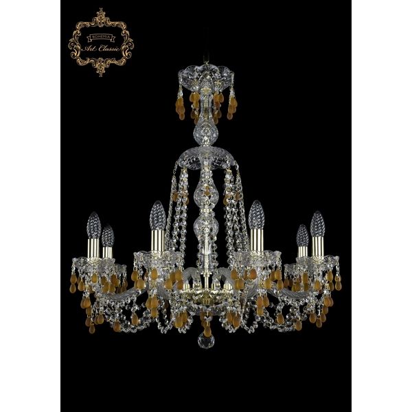 

Хрустальная подвесная люстра Art Classic 45597 11.24.8.220.XL-70.Gd.V1003, Прозрачный, 11.24 11.24.8.220.XL-70.Gd.V1003