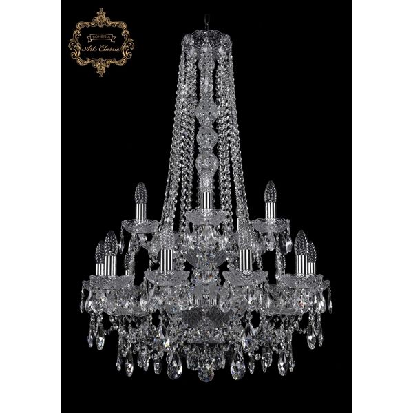

Хрустальная подвесная люстра Art Classic 45962 11.25.10+5.220.2d.h-95.Cr.Sp, Прозрачный, 11.25 11.25.10+5.220.2d.h-95.Cr.Sp