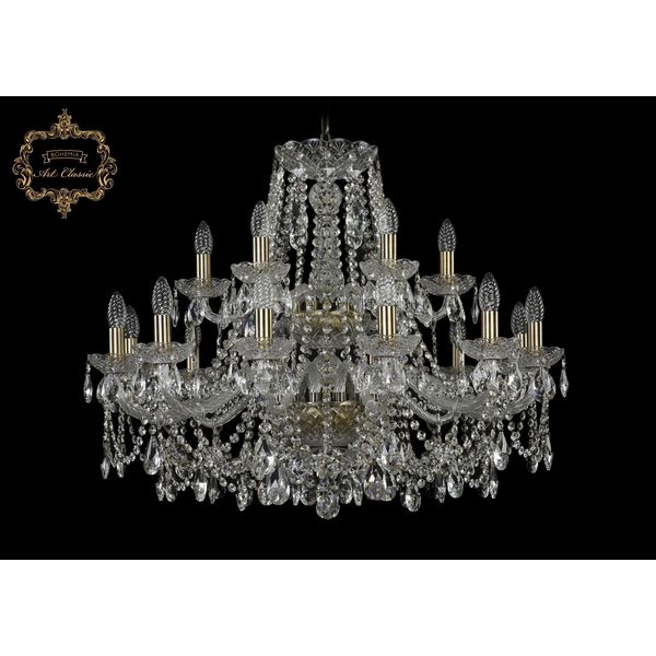 

Хрустальная подвесная люстра Art Classic 45962 11.25.12+6.300.2d.Br.Sp подсвечник, Прозрачный, 11.25 11.25.12+6.300.2d.Br.Sp