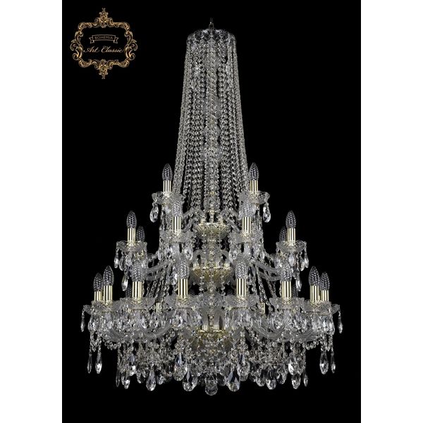 

Хрустальная подвесная люстра Art Classic 45962 11.25.16+8+4.300.3d.h-128.Gd.Sp, Прозрачный, 11.25 11.25.16+8+4.300.3d.h-128.Gd.Sp