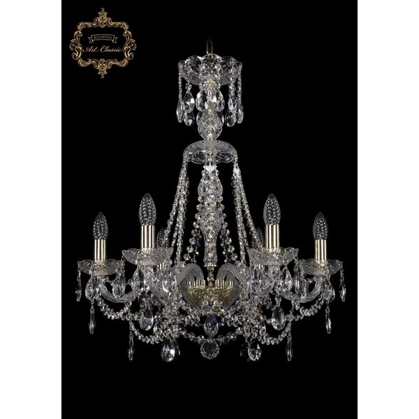 

Хрустальная подвесная люстра Art Classic 45962 11.25.6.200.XL-68.Gd.Sp, Прозрачный, 11.25 11.25.6.200.XL-68.Gd.Sp