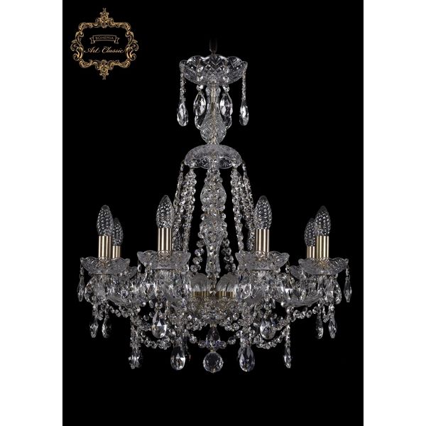 

Хрустальная подвесная люстра Art Classic 45962 11.25.8.200.XL-68.Br.Sp, Прозрачный, 11.25 11.25.8.200.XL-68.Br.Sp