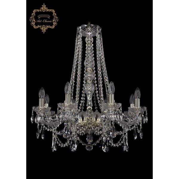 

Хрустальная подвесная люстра Art Classic 45962 11.25.8.220.h-74.Gd.Sp, Прозрачный, 11.25 11.25.8.220.h-74.Gd.Sp
