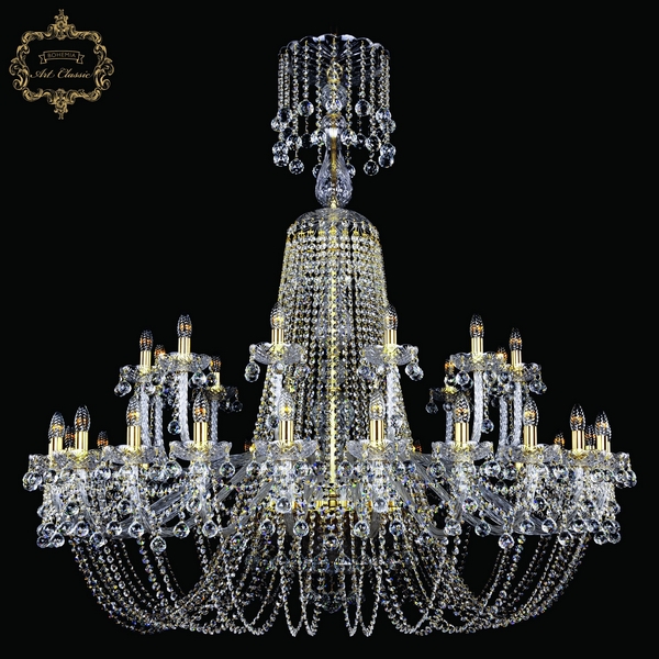 

Подвесная люстра с хрустальными подвесками Art Classic 11.26 11.26.24+12.530.XL-148.Gd.B подсвечник с подвесками, Прозрачный, 11.26 11.26.24+12.530.XL-148.Gd.B