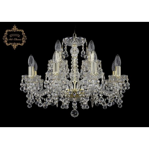 

Хрустальная подвесная люстра Art Classic 46327 11.26.8+4.200.Gd.B, Прозрачный, 11.26 11.26.8+4.200.Gd.B